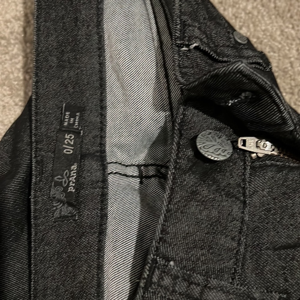 Prana dark grey charcoal denim straight leg